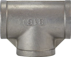 Midland Metal Mfg. 62259 2 1/2 304 SS TEE, Nipples and Fittings, 304 And 316 150# Stainless Steel Fittings, Tee 304 S.S.  | Blackhawk Supply