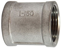 62411 | 1/4 150 304 COUPLING, Nipples and Fittings, 304 And 316 150# Stainless Steel Fittings, Coupling 304 S.S. | Midland Metal Mfg.