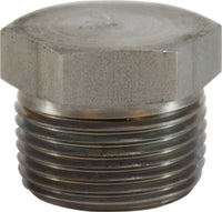 63661 | 1/4 316SS SOLID HEX HEAD PLUG, Nipples and Fittings, 304 And 316 150# Stainless Steel Fittings, Solid Hex Head Plug 316 S.S. | Midland Metal Mfg.