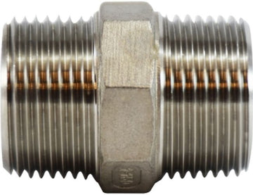 Midland Metal Mfg. 63722 3/8 316 SS HEX NIPPLE  | Blackhawk Supply