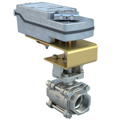 Bray BV1-SS3-09C/DS24-180-T 1" | 3 piece design threaded ball valve | SS | CV 9.84 | Normally Closed | Damper & Valve actuator | 24 VAC/DC | 177 lb-in | on/off or floating | Spring Return  | Blackhawk Supply