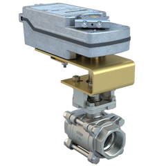 Bray BV75-SS3-54C/DS24-180 3/4" | 3 piece design threaded ball valve | SS | CV 54 | Normally Closed | Damper & Valve actuator | 24 VAC/DC | 177 lb-in | on/off | Spring Return  | Blackhawk Supply