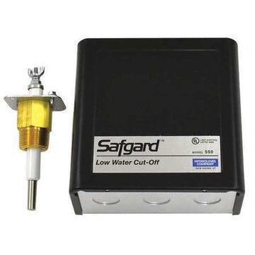 Hydrolevel/Safeguard 550SV Low Water Cut Off Control Commercial Hot Water 5-1/2 x 5-9/16 x 5-9/16 Inch 550SV 120 Volt  | Blackhawk Supply