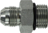 6400108 | 7/8-14X3/4-16 (M JIC X M ORB ST CONN), Hydraulic, Steel O-Ring Adapter, JIC to O-Ring Connector | Midland Metal Mfg.