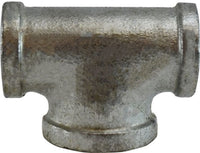 64280 | 1/2 X 3/4 GALV BULLHEAD TEE, Nipples and Fittings, Galvanized 150# Malleable Fitting, Galvanized Bullhead Tee | Midland Metal Mfg.