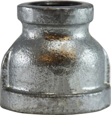 Midland Metal Mfg. 64436 3/4 X 1/4 GALV REDUCNG COUPLNG, Nipples and Fittings, Galvanized 150# Malleable Fitting, Galvanized Reducing Coupling  | Blackhawk Supply