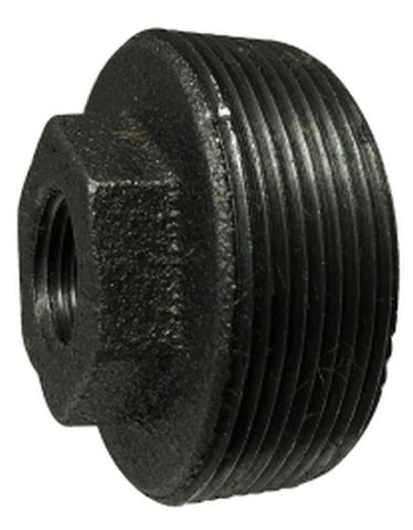 Midland Metal Mfg. 64553 4 X 1 (M X F GALV HEX BUSHNG), Nipples and Fittings, Galvanized 150# Malleable Fitting, Galvanized Hex Bushing  | Blackhawk Supply