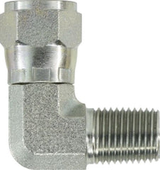 Midland Metal Mfg. 6501108 SW-NUT/M-PIP ELT1 7/8-14T2 1/2, Hydraulic, Females Swivels JIC, JIC Swivel to Male Pipe Elbow  | Blackhawk Supply