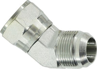 650210 | 45 SW NUT ELT1 7/8-14T2 7/8-14, Hydraulic, Females Swivels JIC, JIC Swivel 45 Degree Elbow | Midland Metal Mfg.