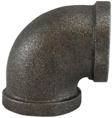 Midland Metal Mfg. 65102 3/8 BLACK ELBOW, Nipples and Fittings, Black Iron 150# Malleable Fitting, Black 90 Degree Elbow  | Blackhawk Supply