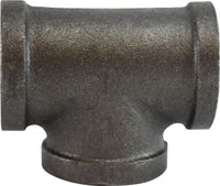 65250 | 1/8 BLACK TEE, Nipples and Fittings, Black Iron 150# Malleable Fitting, Black Tee | Midland Metal Mfg.