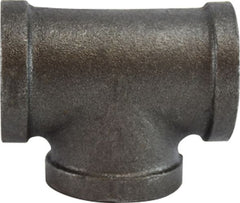 Midland Metal Mfg. 65250 1/8 BLACK TEE, Nipples and Fittings, Black Iron 150# Malleable Fitting, Black Tee  | Blackhawk Supply