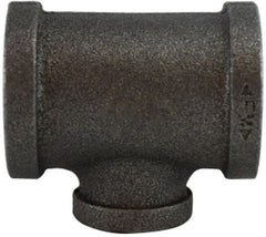 Midland Metal Mfg. 65283 3/4 X 3/8 BLACK REDUCNG BRNCH T, Nipples and Fittings, Black Iron 150# Malleable Fitting, Black Reducing Tee  | Blackhawk Supply