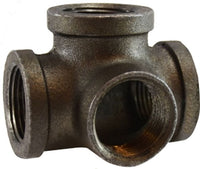 65384 | 3/4 SIDE OUTLET TEE, Nipples and Fittings, Black Iron 150# Malleable Fitting, Black Side Outlet Tee | Midland Metal Mfg.