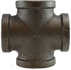 Midland Metal Mfg. 65390 1/8 BLACK CROSS, Nipples and Fittings, Black Iron 150# Malleable Fitting, Black Cross  | Blackhawk Supply