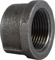 65470 | 1/8 BLK MALL CAP, Nipples and Fittings, Black Iron 150# Malleable Fitting, Black Cap | Midland Metal Mfg.