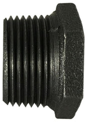 Midland Metal Mfg. 65502 3/8 X 1/4 BLK MALL BUSHING, Nipples and Fittings, Black Iron 150# Malleable Fitting, Black Hex Bushing  | Blackhawk Supply