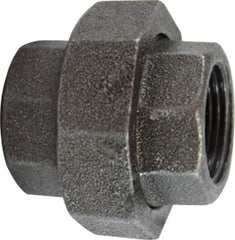 Midland Metal Mfg. 65600 1/8 BLACK UNION, Nipples and Fittings, Black Iron 150# Malleable Fitting, Black Union  | Blackhawk Supply