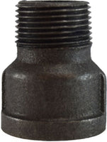 65623 | 1 BLACK MALLEABLE IRON EXTENSION, Nipples and Fittings, Black Iron 150# Malleable Fitting, Black Extension Piece | Midland Metal Mfg.