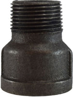 65624 | 1-1/4 BLACK MALL EXT PIECE, Nipples and Fittings, Black Iron 150# Malleable Fitting, Black Extension Piece | Midland Metal Mfg.