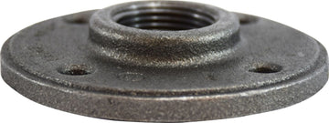 Midland Metal Mfg. 65695 1-1/4 BLACK ROUND FLOOR FLANGE  | Blackhawk Supply