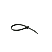 WTB07C | Black wire ties, 7in. nylon, 50 tensile strength, 100 pack | DiversiTech