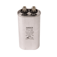 37100HB | Motor run capacitor, 370V, oval, 10µF, bulk 100/box Pack of 100 | DiversiTech