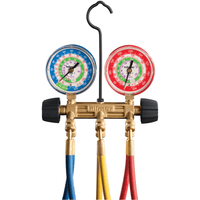 1839114 | 4-Valve Aluminum Manifold For R410A with 60 in Hoses and Ball-Valve Adapter | DiversiTech