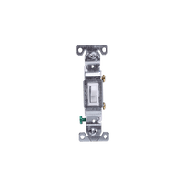 625-1301W | 15A-1/2 HP toggle switch, 120V, single pole, white Pack of 10 | DiversiTech