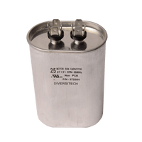 37250H | Motor run capacitor, 370V, oval, 25µF | DiversiTech