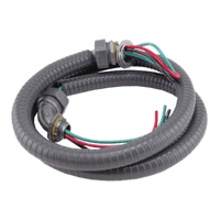 6-34-8 | 3/4in. x 8ft. #8 THHN Wire - Metallic Connectors Pack of 3 | DiversiTech