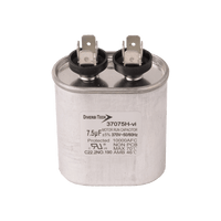 37075H | Motor run capacitor, 370V, oval, 7.5µF | DiversiTech