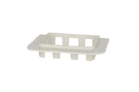 230-FR4W | SpeediChannel 4in. Flat Wall Escutcheon, White Pack of 10 | DiversiTech
