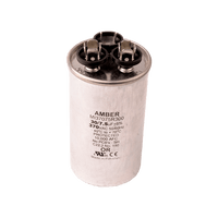 3GR7530 | Motor run capacitor, 370V, round, 30+7.5µF | DiversiTech