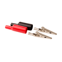 5033 | Steel alligator clips for use with test probes (.075in. - .080in.), 1-31/32in. long, jaws open 5/16in. max., pack of 2 red, 2 black, 4 clips | DiversiTech