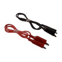 5046 | Flexible test leads, steel alligator clips with vinyl red and black insulators, 36in. 20 gauge wire, extremely flexible | DiversiTech