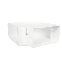 230-FB6W | SpeediChannel 6in. 90 Degree Flat Bend, White Pack of 10 | DiversiTech