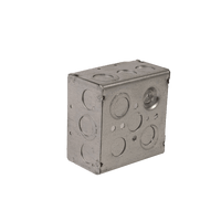 PI363 | Steel 1900 box, length 4in., width 4in., depth 2-1/8in., capacity (cubic in) 30.3, knockout (in) 3/4 & 1/2 | DiversiTech