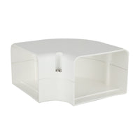 230-FB4W | SpeediChannel 4in. 90 Degree Flat Bend, White Pack of 10 | DiversiTech