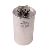 4JR7545 | Motor run capacitor, 440V, round, 45+7.5µF | DiversiTech