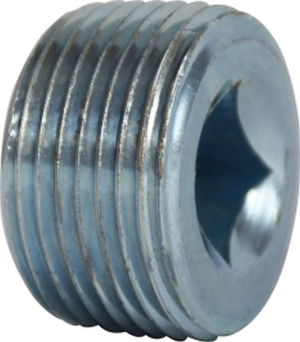 Midland Metal Mfg. 66635 1 ZINC PLTD C/S SQ STEEL PLUG  | Blackhawk Supply