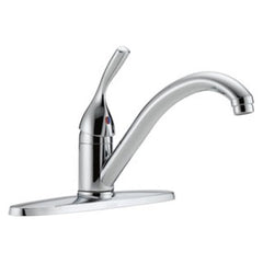 Delta 100-DST Kitchen Faucet Widespread 8 Inch Spread 1 Lever ADA Chrome Swivel 180 Degree  | Blackhawk Supply
