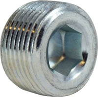 66760 | 1/16 ZINC PLTD C/S HEX STEEL PLUG | Midland Metal Mfg.