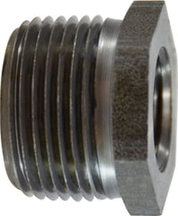 Midland Metal Mfg. 67501 3/8 X 1/8 (M X F BLACK STEEL HEX BUSH), Nipples and Fittings, Black Iron Steel Fittings, Black Hex Bushing  | Blackhawk Supply