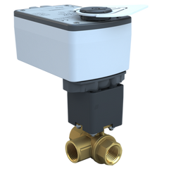 Bray ST2-05-3-05HTC/VAS24-27-T 1/2" | ST2 Threaded Characterized ball valve | 3way | CV 4.7 | Valve actuator | 24 Vac/dc | 27 lb-in | on/off or floating | Spring Return  | Blackhawk Supply