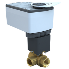 Bray ST2-75-3-05HT/VAS24-27 3/4" | ST2 Threaded Characterized ball valve | 3way | CV 4.7 | Valve actuator | 24 Vac/dc | 27 lb-in | on/off | Spring Return  | Blackhawk Supply