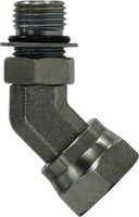 6902NWO1212 | 1-1/16-12X3/4 (M ORB X F NPSM 45 SWV ADPT), Hydraulic, Steel SAE O-Ring Fittings, 45 Degree O-Ring Swivel Adapter | Midland Metal Mfg.