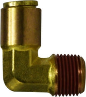 690302 | 3/16 X 1/8 (P-IN X MIP D.O.T. ELB), Brass Fittings, D.O.T. Push In, Male Elbow | Midland Metal Mfg.