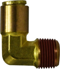 Midland Metal Mfg. 690302 3/16 X 1/8 (P-IN X MIP D.O.T. ELB), Brass Fittings, D.O.T. Push In, Male Elbow  | Blackhawk Supply