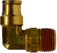 690402S | 1/4 X 1/8 (PI X MIP DOT SWVL ELB), Brass Fittings, D.O.T. Push In, Male Swivel Elbow | Midland Metal Mfg.